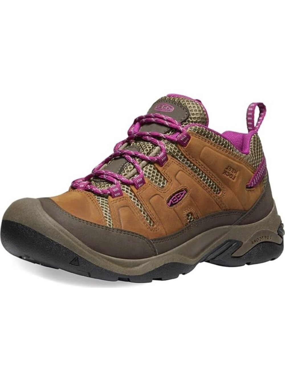 Keen Circadia Vent Leather Hiking Shoes Syrup Boysenberry Brown Purple Sz 8.5 - Picture 6 of 12